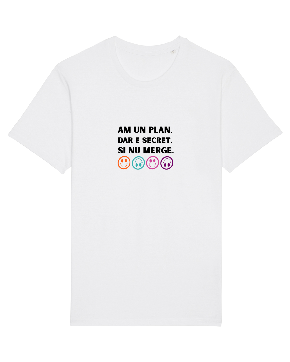 Tricou mânecă scurtă Unisex Rocker White
