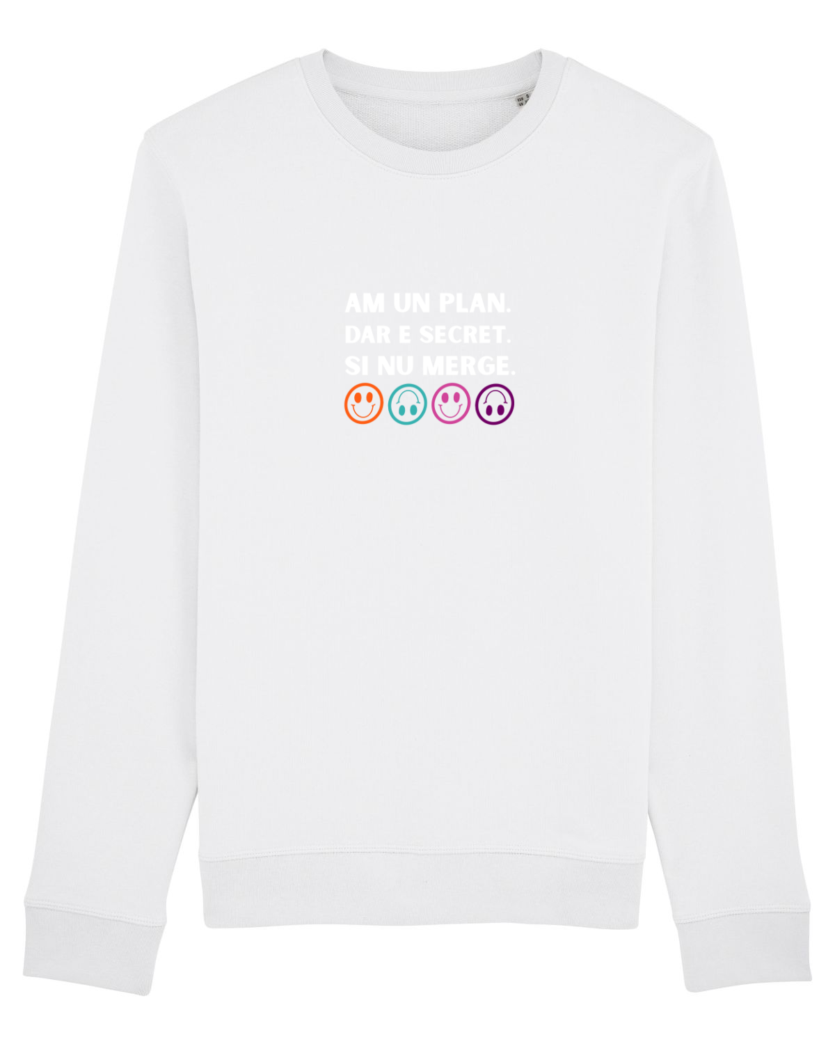 Bluză mânecă lungă Unisex Rise White
