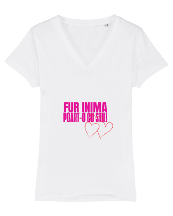 Fur inima, poart-o cu stil White