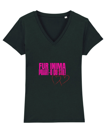 Fur inima, poart-o cu stil Black
