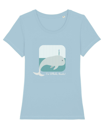 I'm Whale, Thanks! Sky Blue