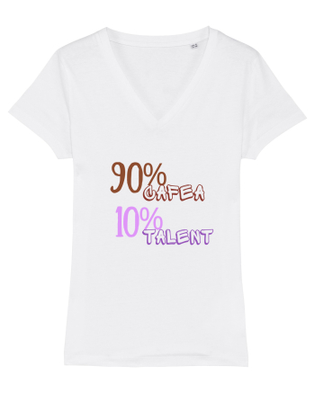 90% Cafea, 10%talent White