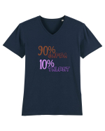 90% Cafea, 10%talent Tricou mânecă scurtă guler V Bărbat Presenter