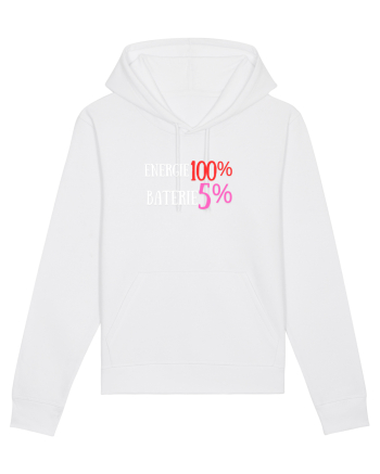 Energie 100%,Baterie  5% White