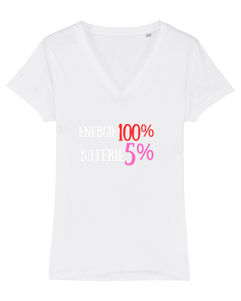 Energie 100%,Baterie  5% White