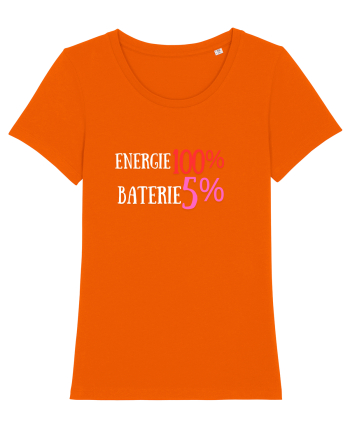 Energie 100%,Baterie  5% Bright Orange