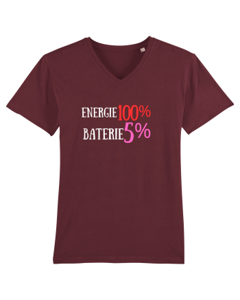 Energie 100%,Baterie  5% Burgundy