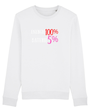 Energie 100%,Baterie  5% White