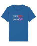 Energie 100%,Baterie  5% Tricou mânecă scurtă Unisex Rocker