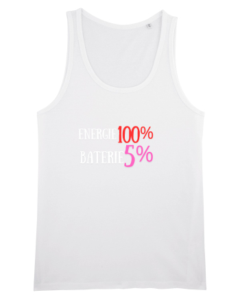Energie 100%,Baterie  5% White