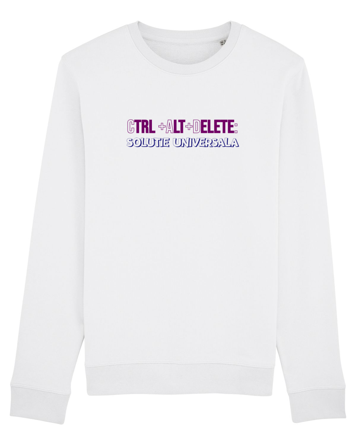 Bluză mânecă lungă Unisex Rise White