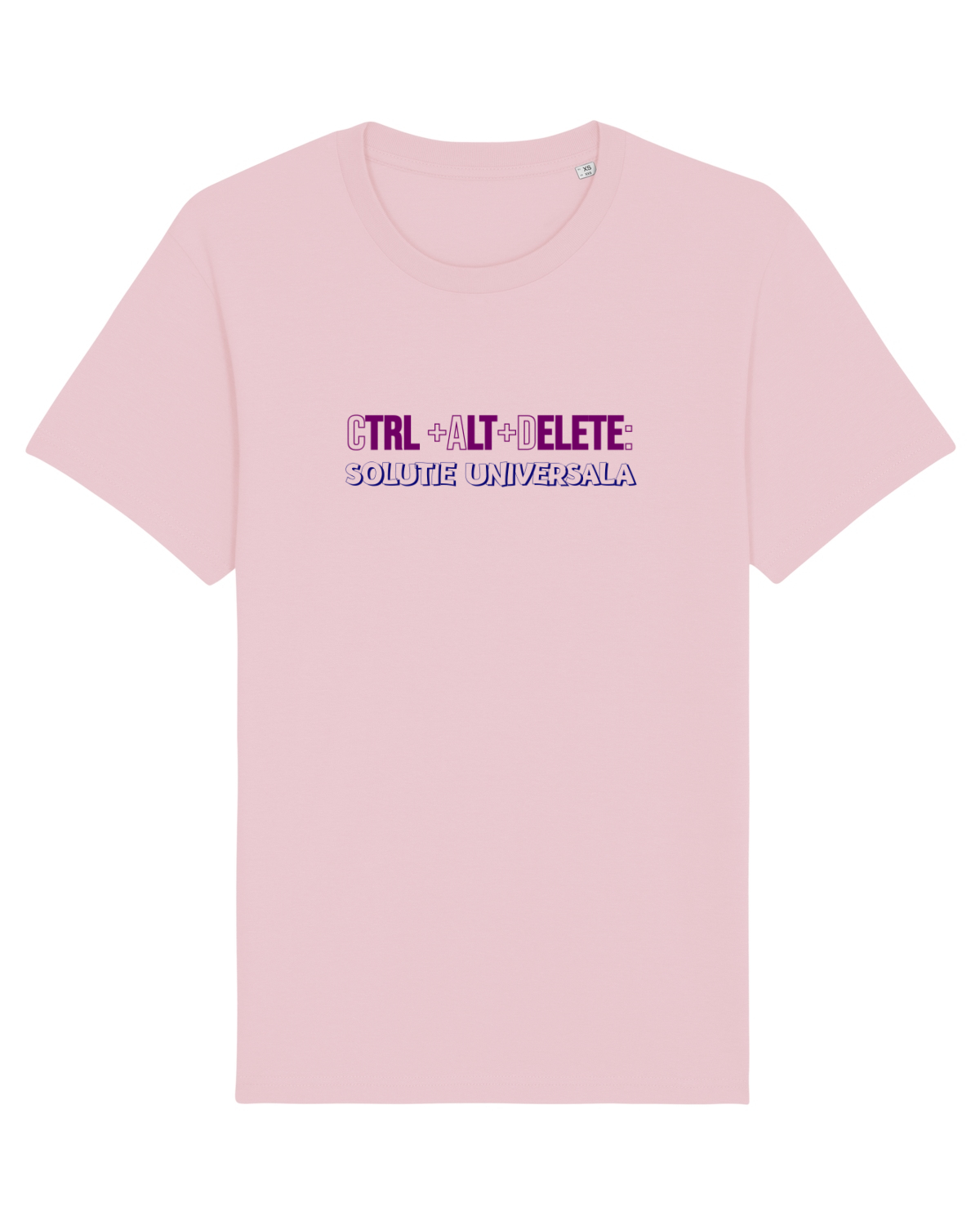 Tricou mânecă scurtă Unisex Rocker Cotton Pink
