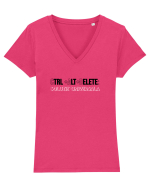 Soluție universala  Tricou mânecă scurtă guler V Damă Evoker