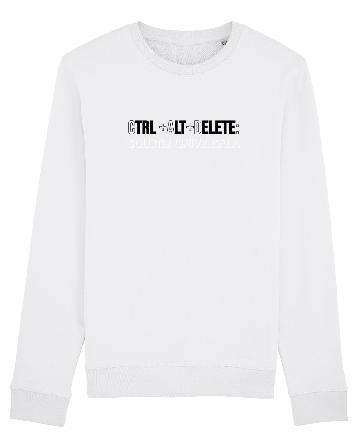 Bluză mânecă lungă Unisex Rise White