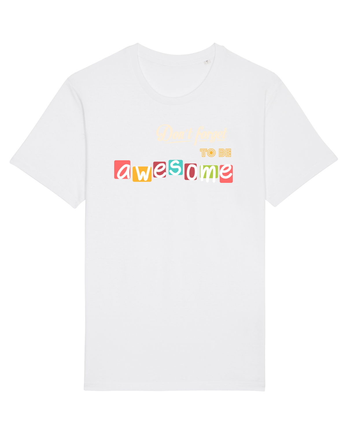 Tricou mânecă scurtă Unisex Rocker White