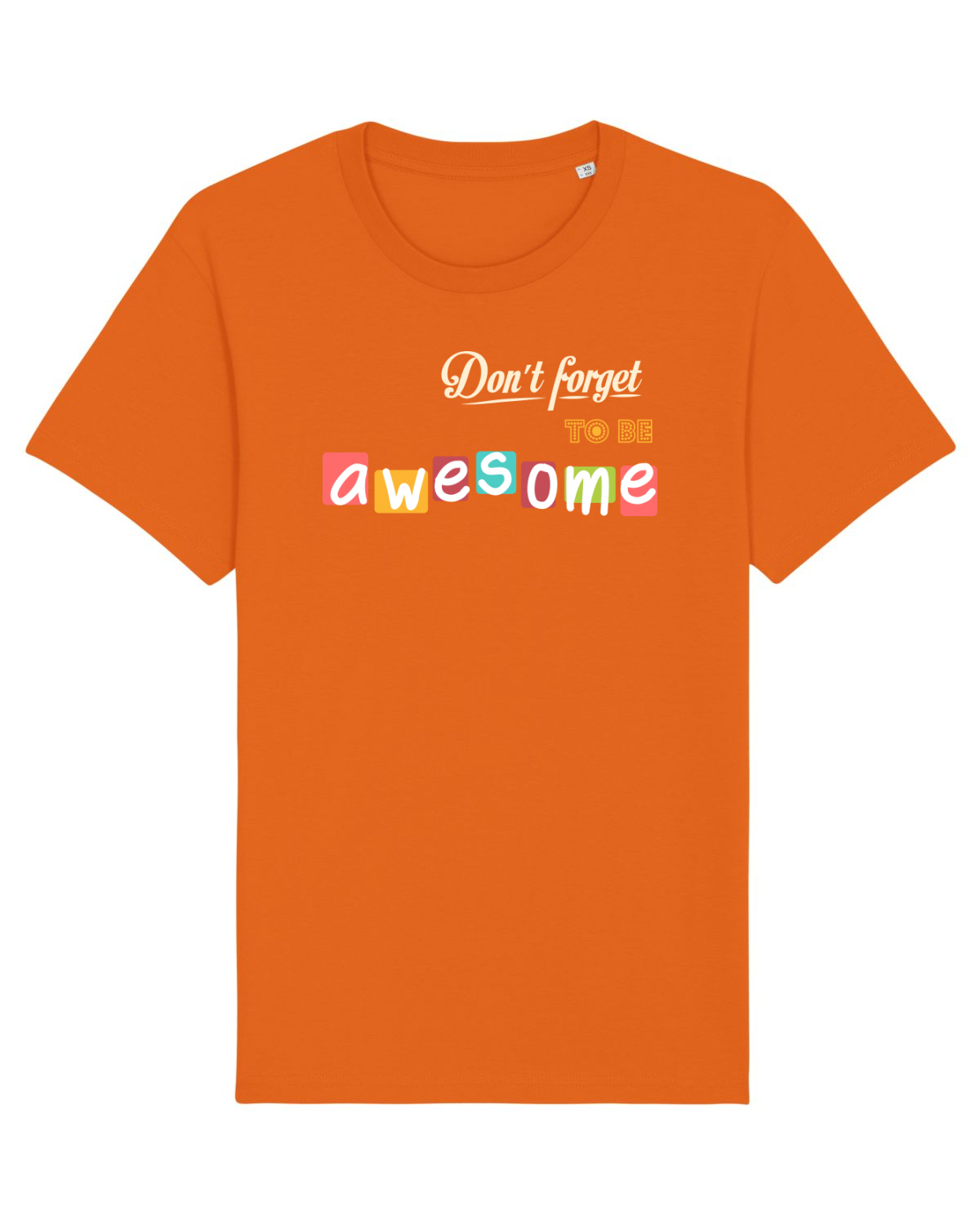 Tricou mânecă scurtă Unisex Rocker Bright Orange