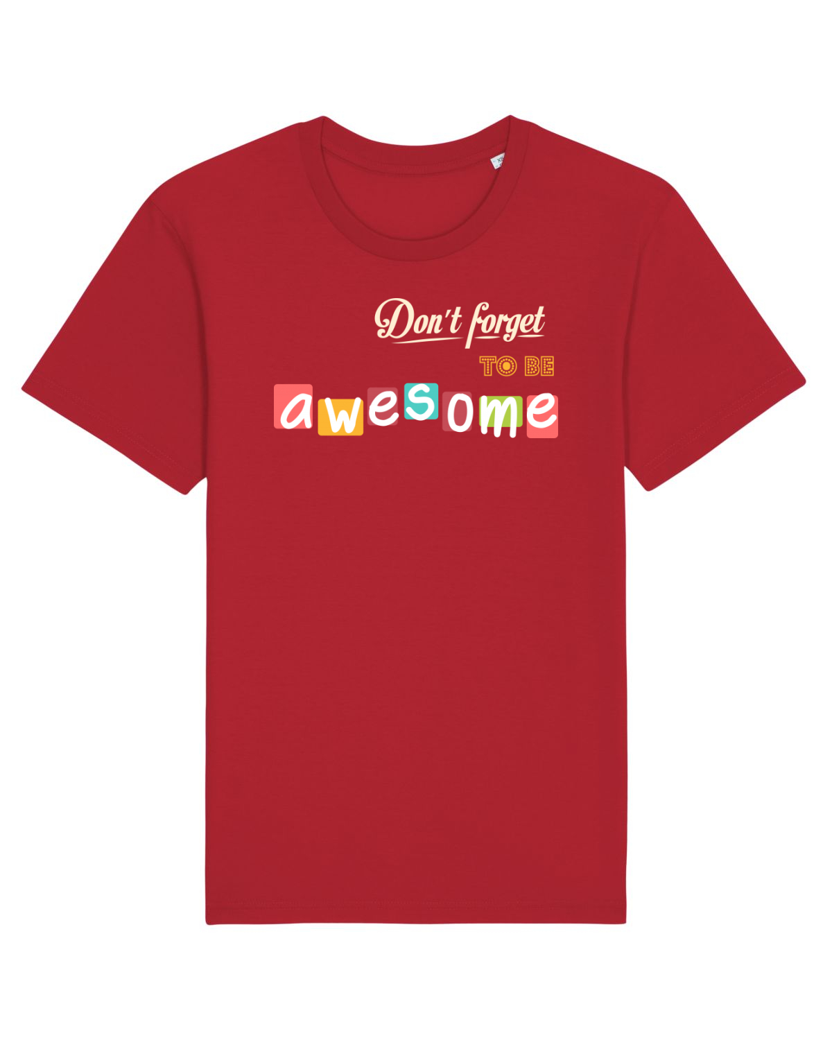 Tricou mânecă scurtă Unisex Rocker Red
