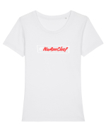 #Nuamchef Tricou mânecă scurtă guler larg fitted Damă Expresser