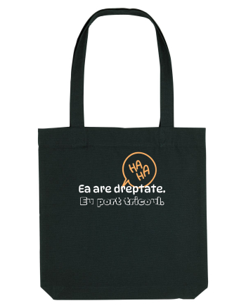Ea are dreptate. Eu port tricoul  Black