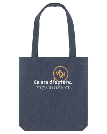 Ea are dreptate. Eu port tricoul  Midnight Blue