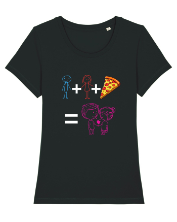 Tu+eu+pizza=love Black