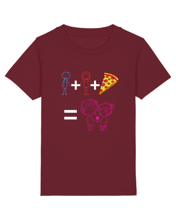 Tu+eu+pizza=love Burgundy