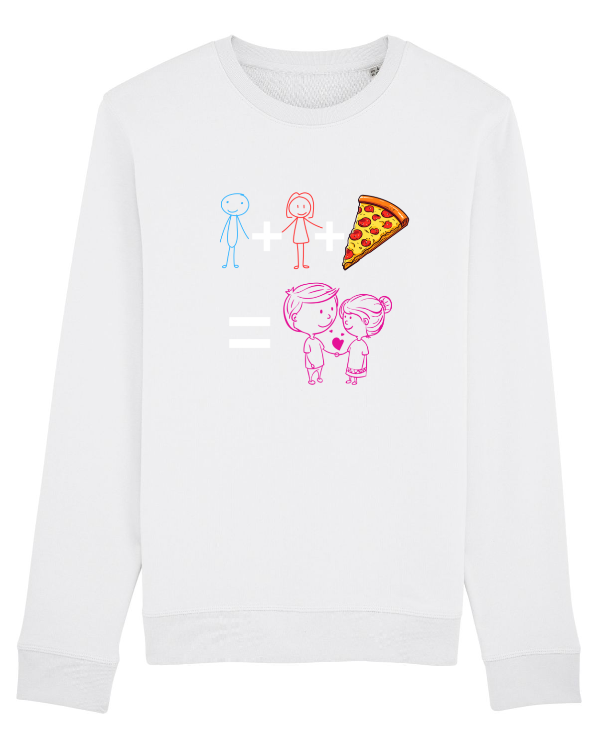 Bluză mânecă lungă Unisex Rise White