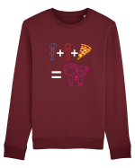 Tu+eu+pizza=love Bluză mânecă lungă Unisex Rise