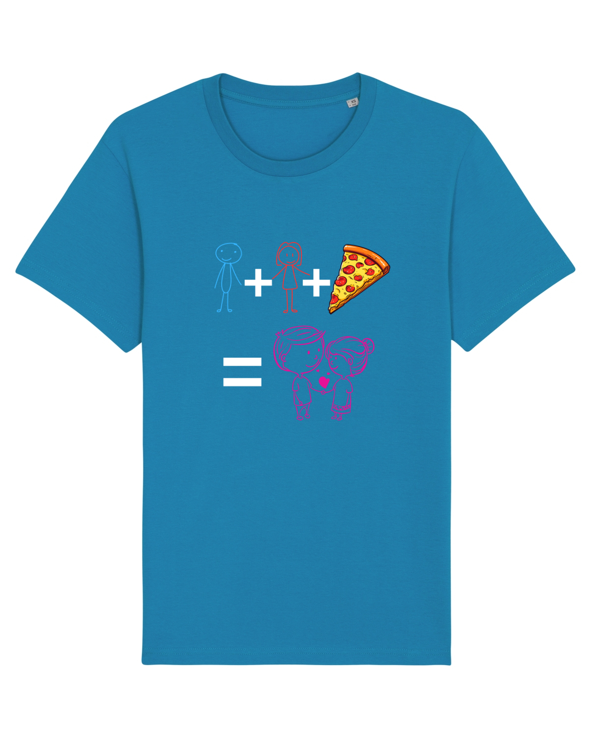 Tricou mânecă scurtă Unisex Rocker Azur