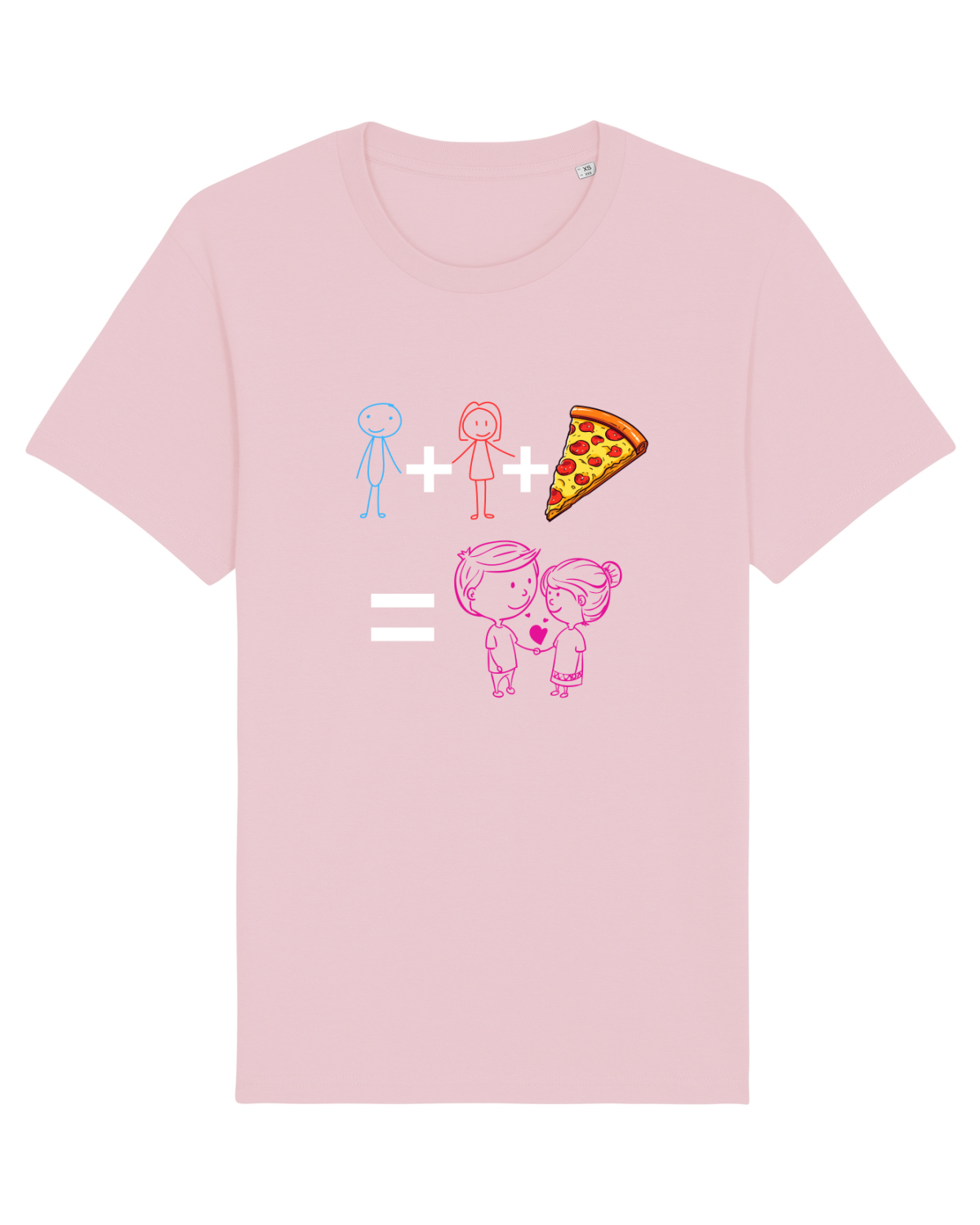 Tricou mânecă scurtă Unisex Rocker Cotton Pink
