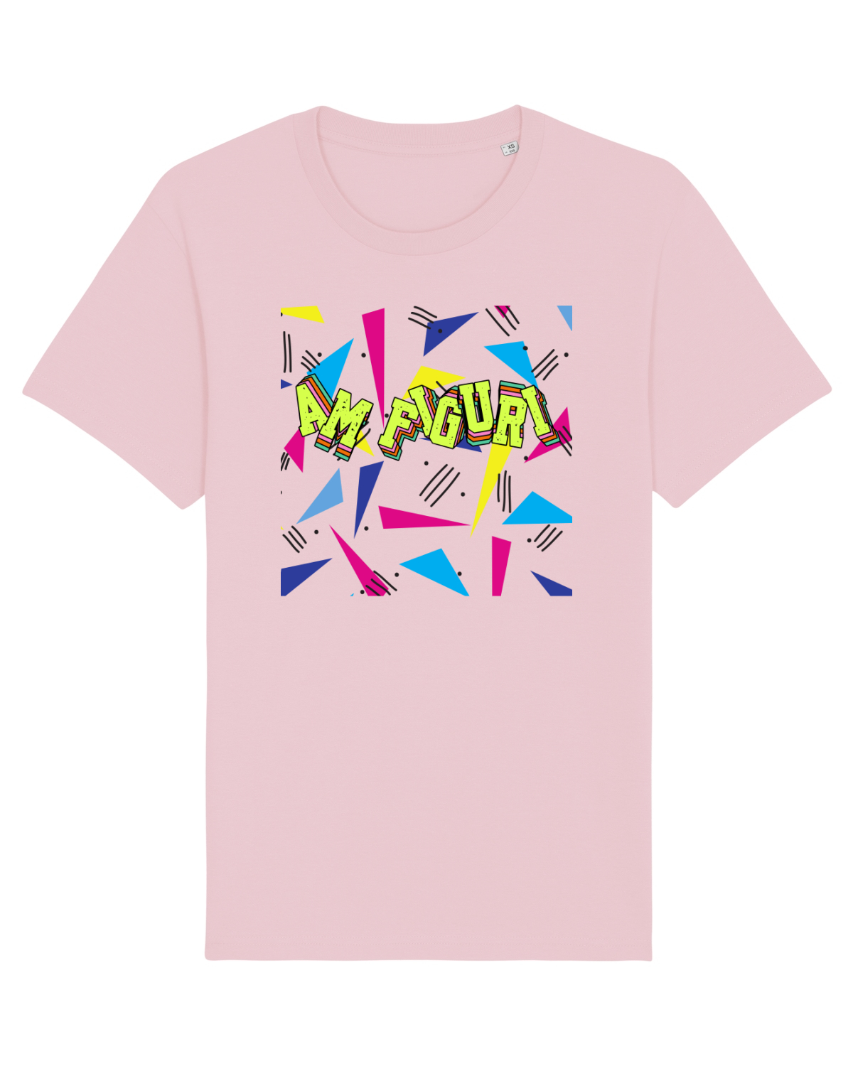 Tricou mânecă scurtă Unisex Rocker Cotton Pink
