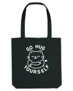 Go hug yourself - White cat style Sacoșă textilă