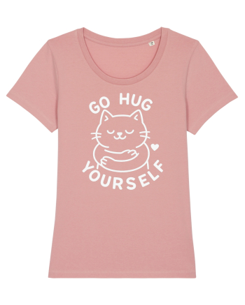 Go hug yourself - White cat style Canyon Pink