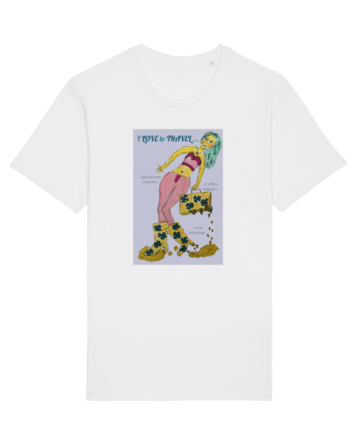 Tricou mânecă scurtă Unisex Rocker White