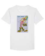 Travel Girl Tricou mânecă scurtă guler larg Bărbat Skater