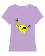 Pui de elefant Tricou mânecă scurtă guler larg fitted Damă Expresser