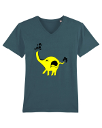 Pui de elefant Tricou mânecă scurtă guler V Bărbat Presenter