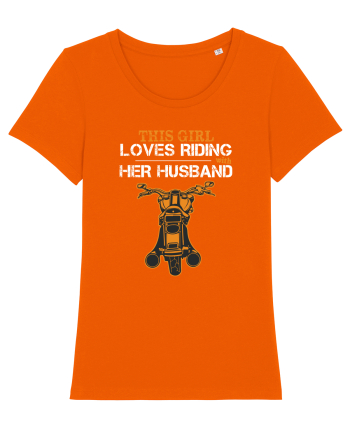 Riding with Husband Bright Orange