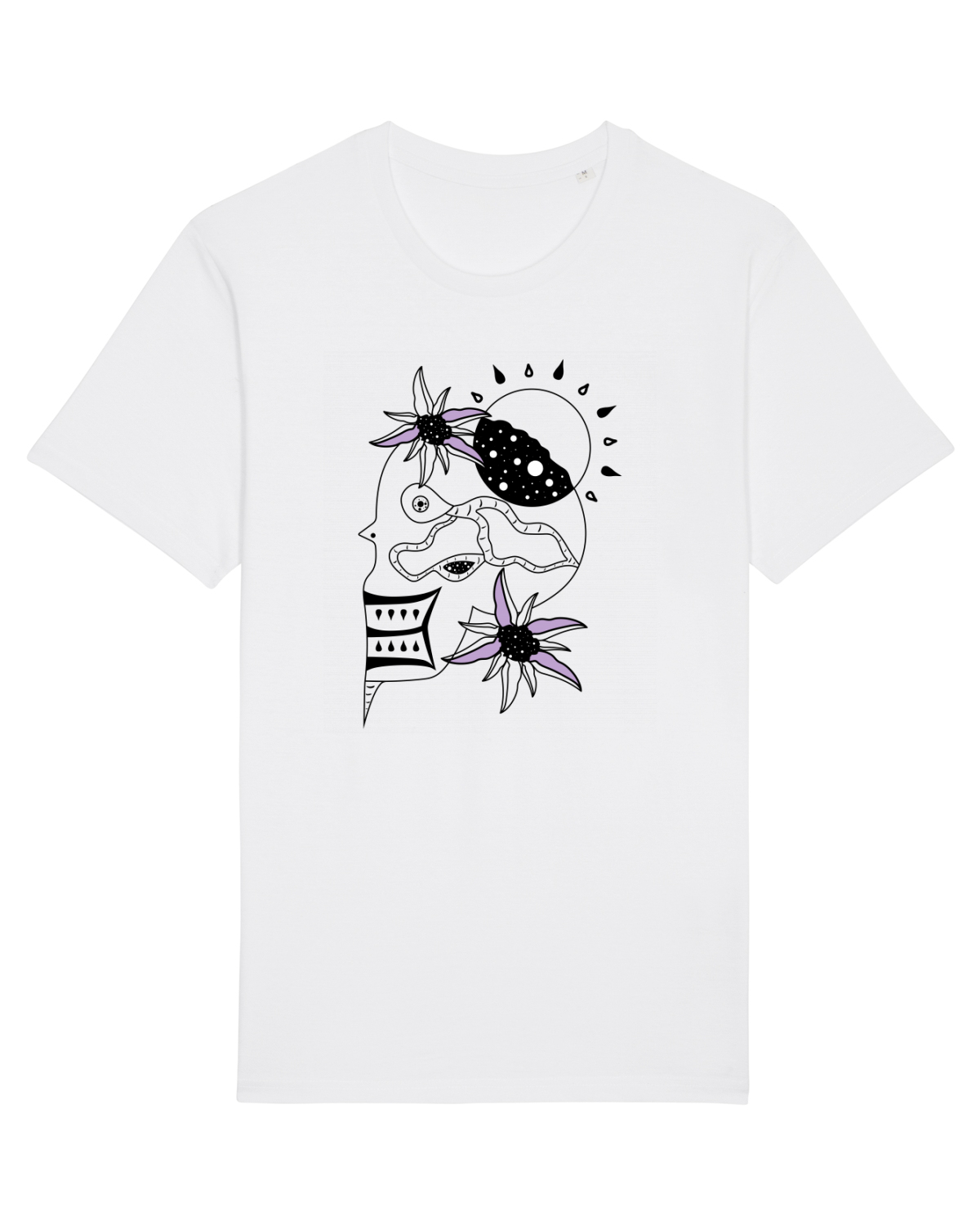 Tricou mânecă scurtă Unisex Rocker White