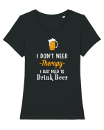 Drink Beer Tricou mânecă scurtă guler larg fitted Damă Expresser