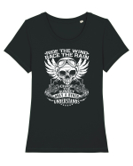 Biker Tricou mânecă scurtă guler larg fitted Damă Expresser