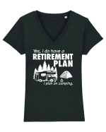 Retirement Plan Tricou mânecă scurtă guler V Damă Evoker