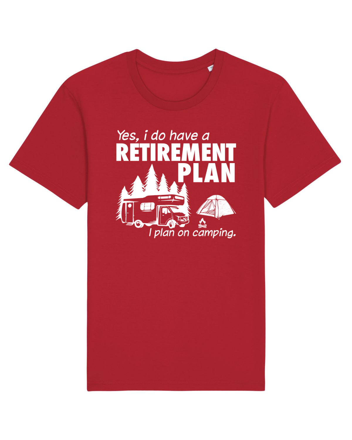 Tricou mânecă scurtă Unisex Rocker Red