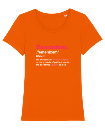 Feminism Bright Orange