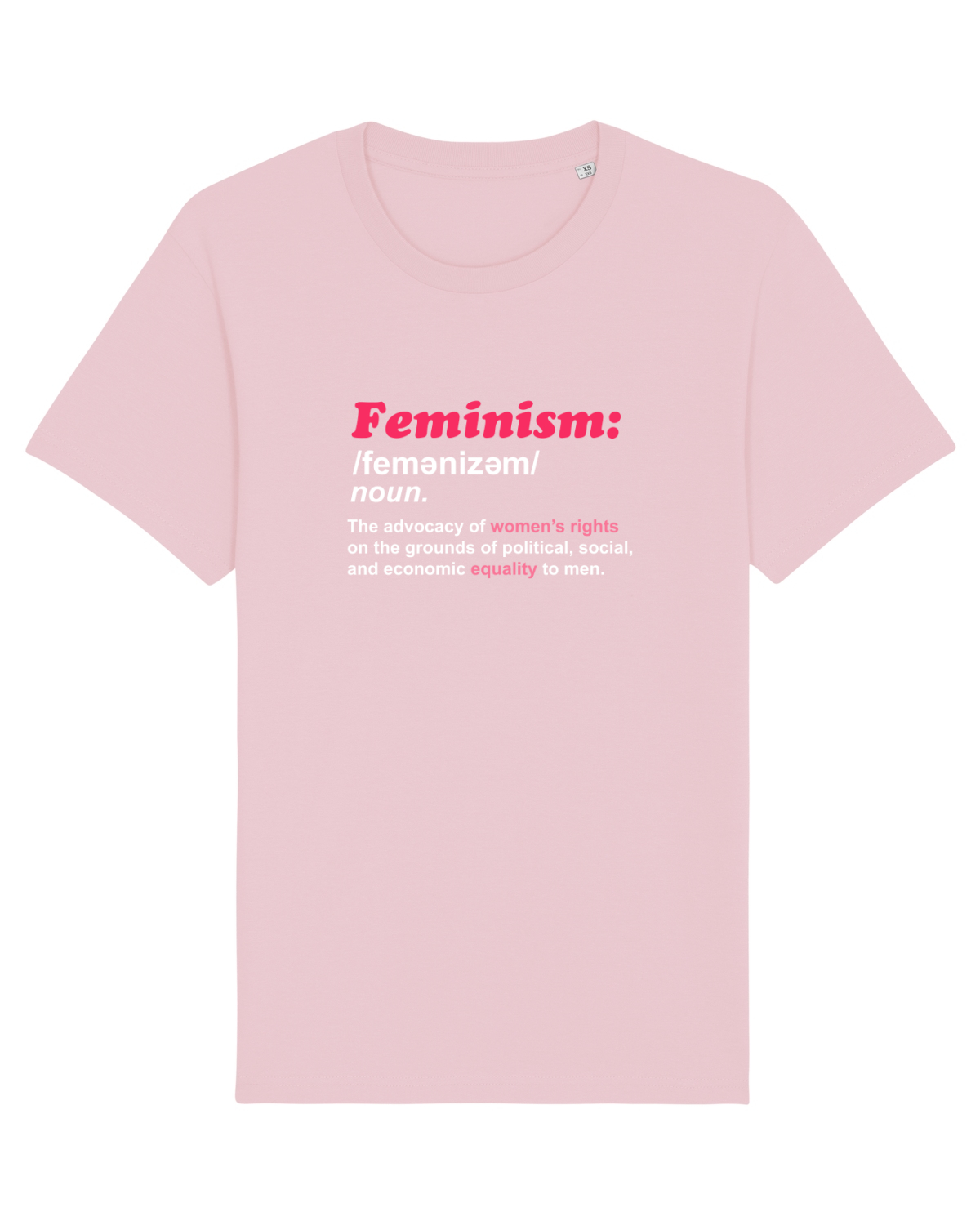 Tricou mânecă scurtă Unisex Rocker Cotton Pink