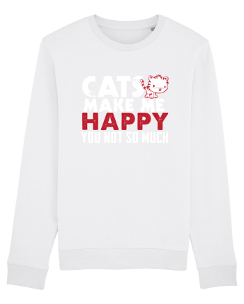 Cats make me happy White