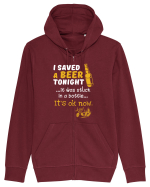 I saved a Beer Hanorac cu fermoar Unisex Connector