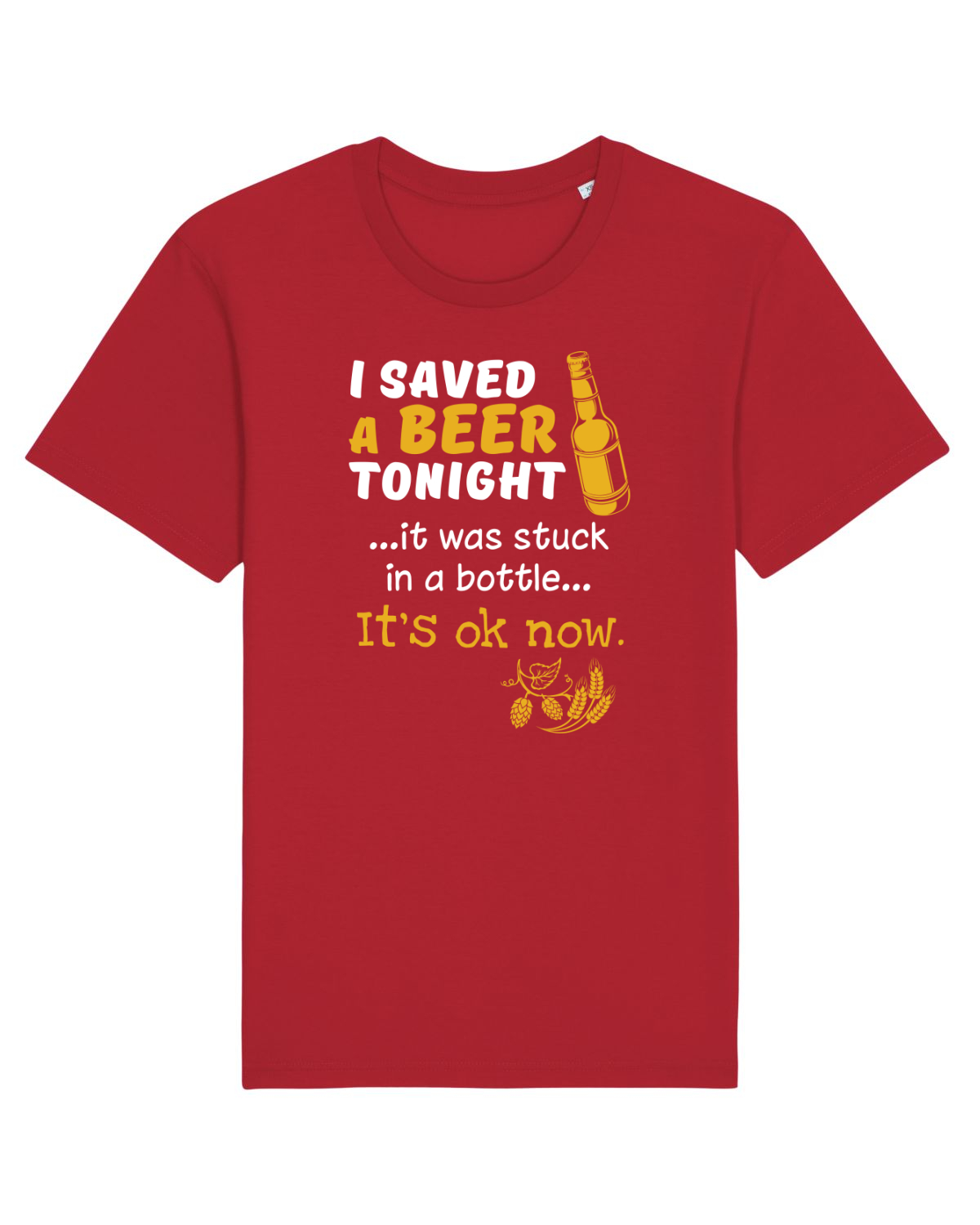Tricou mânecă scurtă Unisex Rocker Red