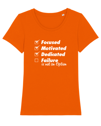 Failure is not an option Bright Orange