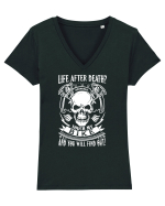 Never touch my bike Tricou mânecă scurtă guler V Damă Evoker